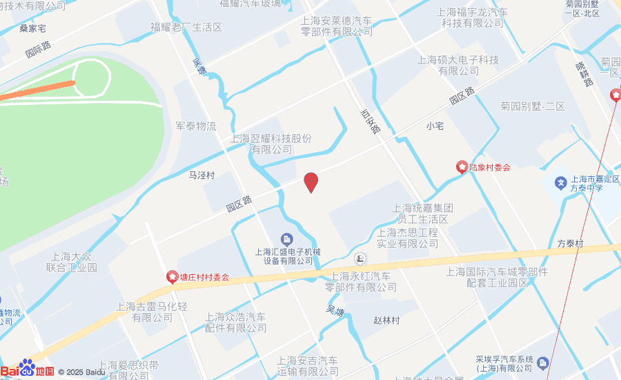 上海稳正电气有限公司位置图 - 上海市嘉定区安亭镇园区路1168号